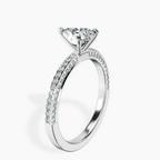 14kt White Gold Grace Micro pavé Eternity Lab Diamond Ring standing product image one