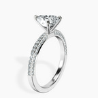 9ct White Gold Grace Micro pavé Eternity Lab Diamond Ring standing product image one