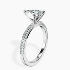 14kt White Gold Grace Micro pavé Eternity Lab Diamond Ring standing product image one