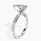14kt White Gold Grace Micro pavé Eternity Lab Diamond Ring standing product image one
