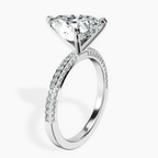 14kt White Gold Grace Micro pavé Eternity Lab Diamond Ring standing product image one