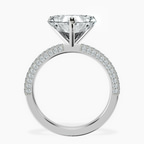 14kt White Gold Grace Micro pavé Eternity Lab Diamond Ring side right image one