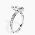 Platinum Grace Micro pavé Eternity Lab Diamond Ring standing product image one