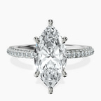 18kt White Gold Grace Micro pavé Eternity Lab Diamond Ring front image