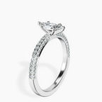 10kt White Gold Grace Micro pavé Eternity Lab Diamond Ring standing product image one