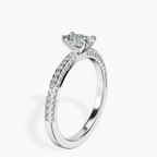 14kt White Gold Grace Micro pavé Eternity Lab Diamond Ring standing product image one