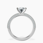9ct White Gold Grace Micro pavé Eternity Lab Diamond Ring side right image one