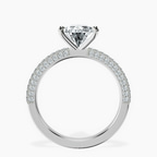 14kt White Gold Grace Micro pavé Eternity Lab Diamond Ring side right image one