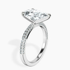 14kt White Gold Grace Micro pavé Eternity Lab Diamond Ring standing product image one
