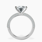 14kt White Gold Grace Micro pavé Eternity Lab Diamond Ring side right image one