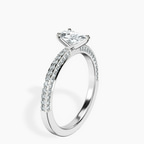 10kt White Gold Grace Micro pavé Eternity Lab Diamond Ring standing product image one
