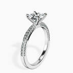 14kt White Gold Grace Micro pavé Eternity Lab Diamond Ring standing product image one