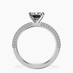 14kt White Gold Grace Micro pavé Eternity Lab Diamond Ring side right image one