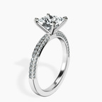Platinum Grace Micro pavé Eternity Lab Diamond Ring standing product image one