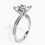 14kt White Gold Grace Micro pavé Eternity Lab Diamond Ring standing product image one