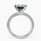 14kt White Gold Grace Micro pavé Eternity Lab Diamond Ring side right image one