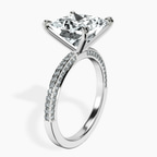 18kt White Gold Grace Micro pavé Eternity Lab Diamond Ring standing product image one