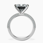 18kt White Gold Grace Micro pavé Eternity Lab Diamond Ring side right image one