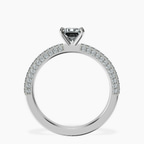 14kt White Gold Grace Micro pavé Eternity Lab Diamond Ring side right image one