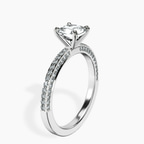 14kt White Gold Grace Micro pavé Eternity Lab Diamond Ring standing product image one