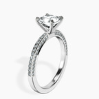 Platinum Grace Micro pavé Eternity Lab Diamond Ring standing product image one