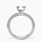 Platinum Grace Micro pavé Eternity Lab Diamond Ring side right image one