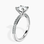 14kt White Gold Grace Micro pavé Eternity Lab Diamond Ring standing product image one