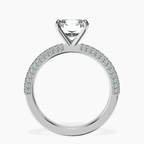 14kt White Gold Grace Micro pavé Eternity Lab Diamond Ring side right image one