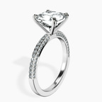 14kt White Gold Grace Micro pavé Eternity Lab Diamond Ring standing product image one