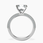 14kt White Gold Grace Micro pavé Eternity Lab Diamond Ring side right image one