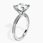 14kt White Gold Grace Micro pavé Eternity Lab Diamond Ring standing product image one