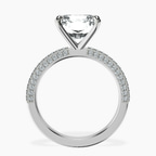 14kt White Gold Grace Micro pavé Eternity Lab Diamond Ring side right image one