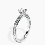 10kt White Gold Grace Micro pavé Eternity Lab Diamond Ring standing product image one