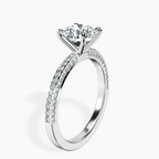 9ct White Gold Grace Micro pavé Eternity Lab Diamond Ring standing product image one