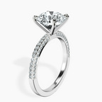 10kt White Gold Grace Micro pavé Eternity Lab Diamond Ring standing product image one