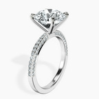18kt White Gold Grace Micro pavé Eternity Lab Diamond Ring standing product image one