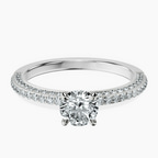 Platinum Grace Micro pavé Eternity Lab Diamond Ring front image
