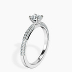 Platinum Grace Micro pavé Eternity Lab Diamond Ring standing product image one