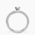 Platinum Grace Micro pavé Eternity Lab Diamond Ring side right image one