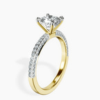 9ct Yellow Gold Grace Micro pavé Eternity Lab Diamond Ring standing product image one