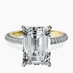 14kt Yellow Gold Grace Micro pavé Eternity Lab Diamond Ring front image