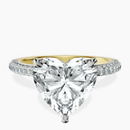 18kt Yellow Gold Grace Micro pavé Eternity Lab Diamond Ring front image