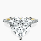 14kt Yellow Gold Grace Micro pavé Eternity Lab Diamond Ring front image