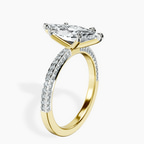 18kt Yellow Gold Grace Micro pavé Eternity Lab Diamond Ring standing product image one