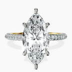 14kt Yellow Gold Grace Micro pavé Eternity Lab Diamond Ring front image