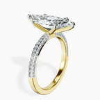 14kt Yellow Gold Grace Micro pavé Eternity Lab Diamond Ring standing product image one