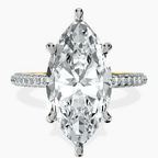 14kt Yellow Gold Grace Micro pavé Eternity Lab Diamond Ring front image