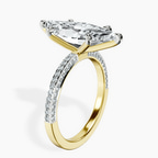 14kt Yellow Gold Grace Micro pavé Eternity Lab Diamond Ring standing product image one