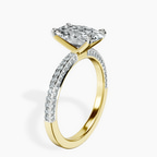 2.99 ct. oval Grace pavé Eternity Ring in 14kt yellow gold standing product image one