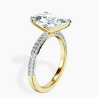 14kt Yellow Gold Grace Micro pavé Eternity Lab Diamond Ring standing product image one